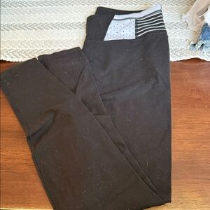 lululemon athletica Black Leggings with Gray Accents